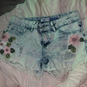 YMI size 5 shorts with flower detail